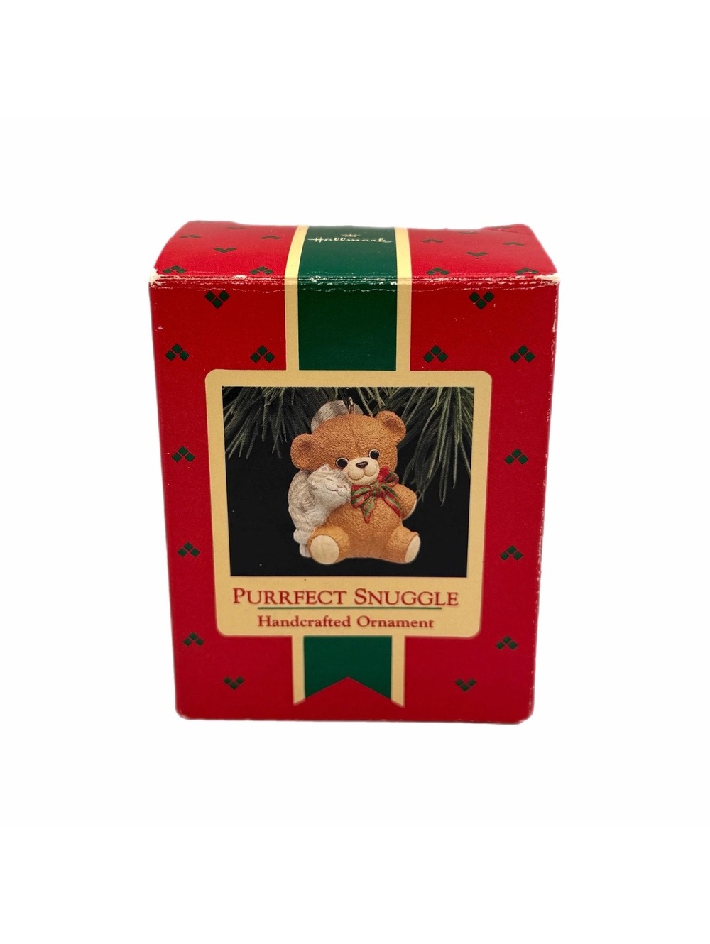 Vintage 1988 Hallmark Keepsake “Purrfect Snuggle” Ornament – Original Box